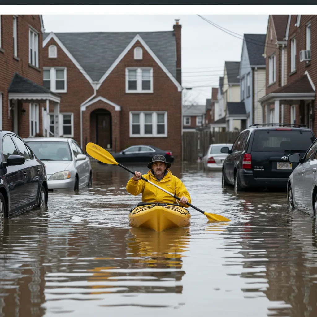 Kayakers Navigate Flooded Howard Beach Streets After Queens Storm – Article thumbnail