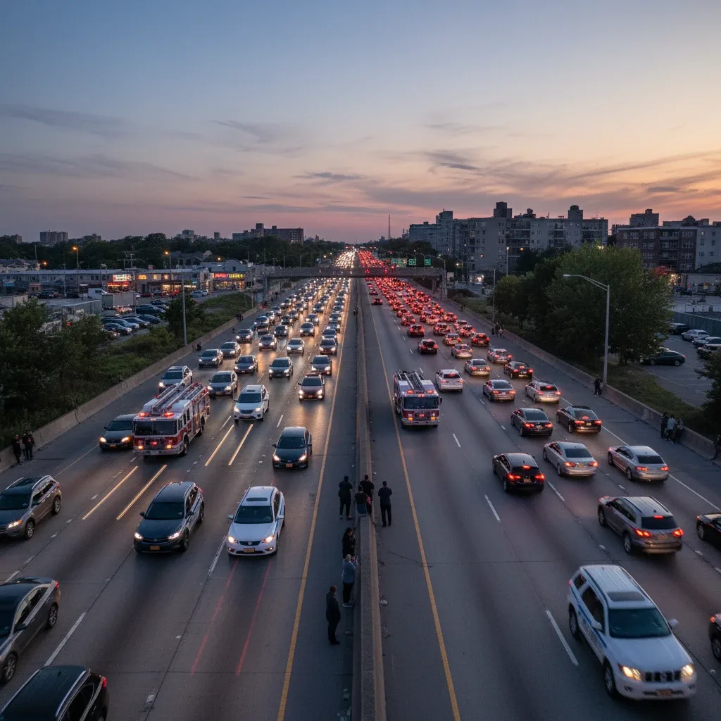 Six Injured in Fiery Belt Parkway Crash Impacting Queens Commute – Article thumbnail