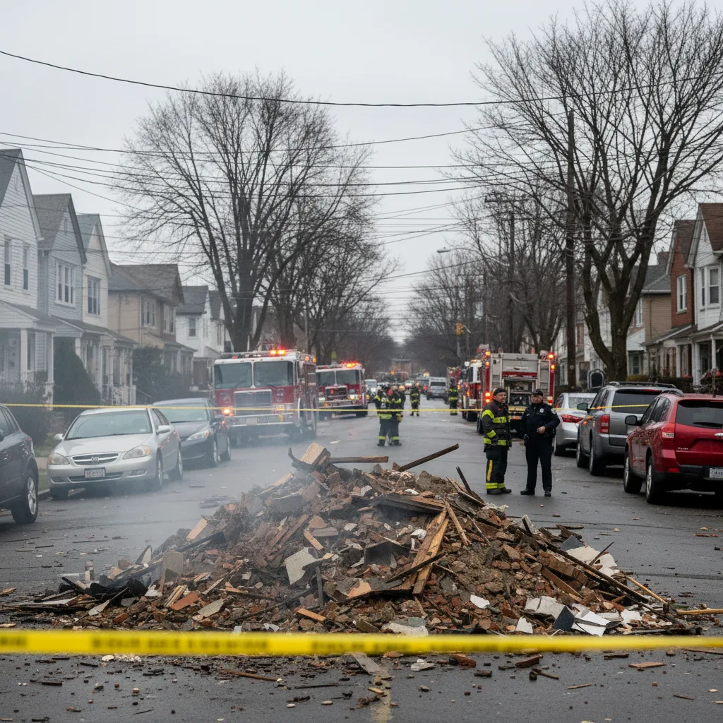 South Ozone Park Home Blown Up in Gas-Fed Fire, Body Found – Article thumbnail