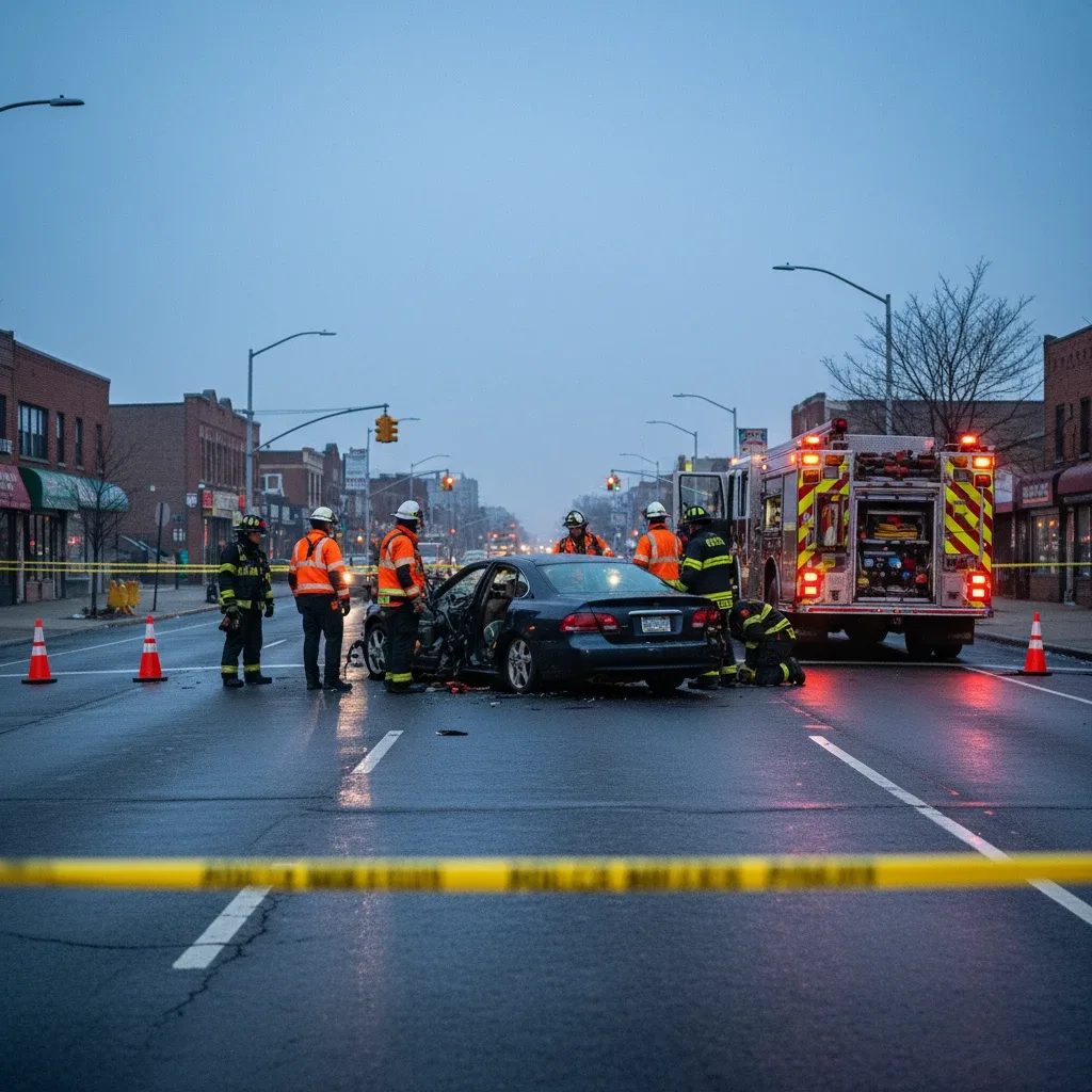 Violent Two-Car Collision Splits Vehicle on Cross Bay Boulevard – Article thumbnail