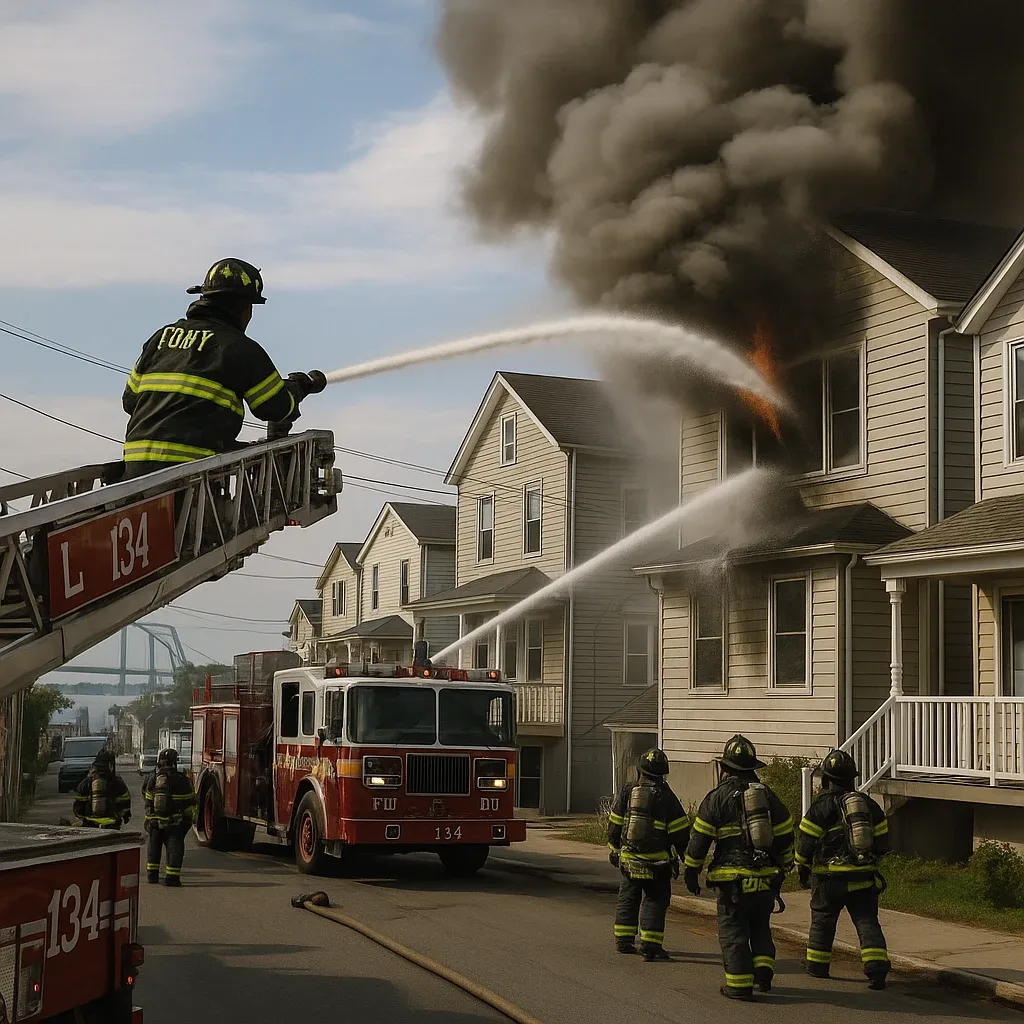 Firefighter Injured in Broad Channel House Blaze – Article thumbnail