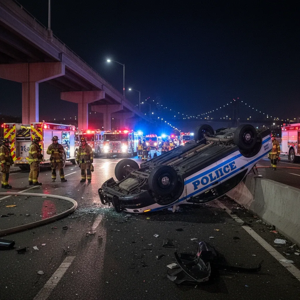 NYPD Cruiser Rollover Injures Four Officers in Howard Beach 2026 – Article featured image